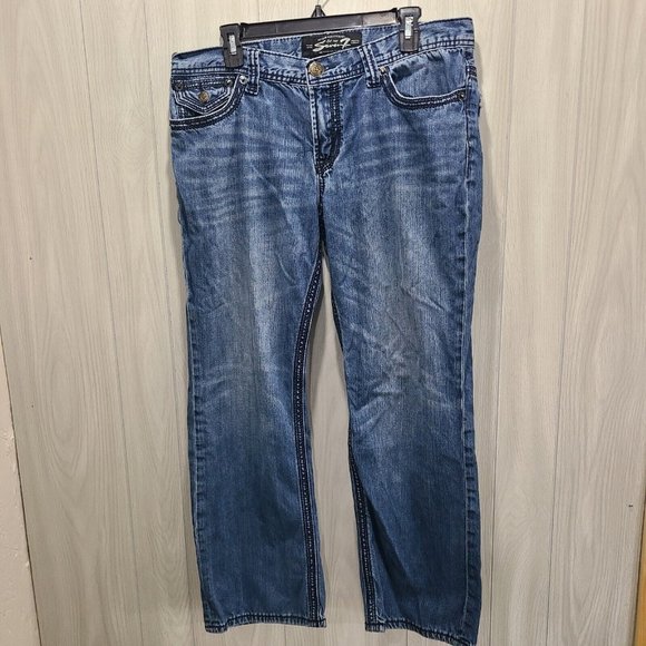 Mens Seven 7 Jeans Size 36x30 Embroidered - Picture 1 of 13